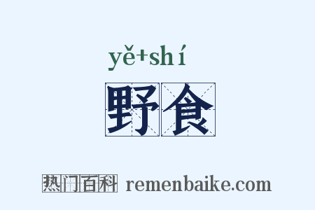 野食是什么意思的图片